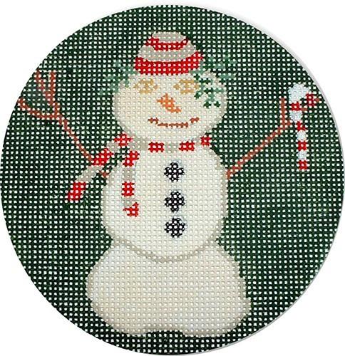 Melting Snowman Painted Canvas CBK Needlepoint Collections