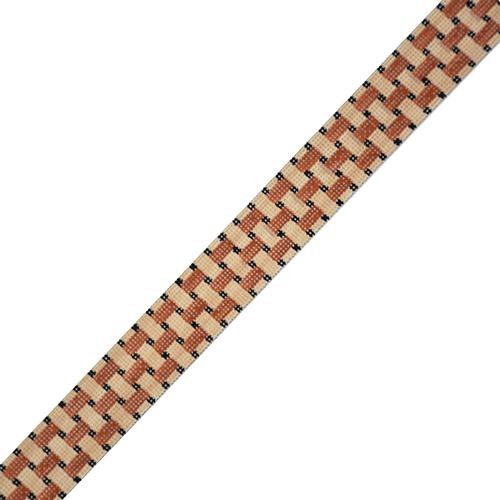 Men's Basketweave Belt Painted Canvas The Meredith Collection - 1