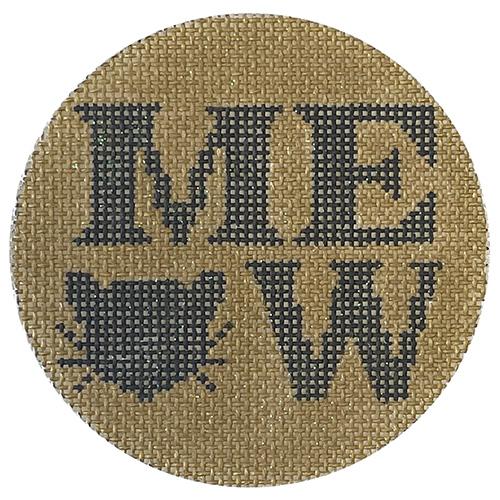Meow Paw Ornament Painted Canvas Alice Peterson Company - 1