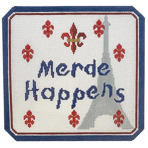 Merde Happens 18 Painted Canvas Danji Designs
