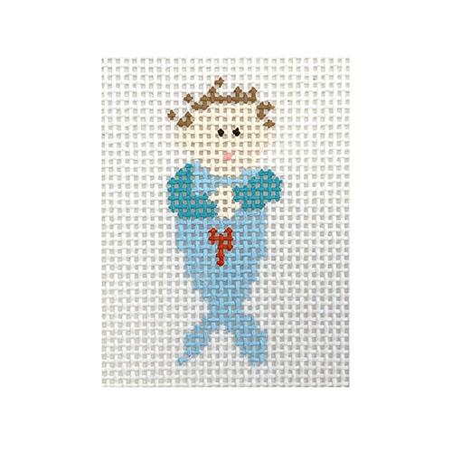Mermaid Baby Heart Painted Canvas Pippin - 1
