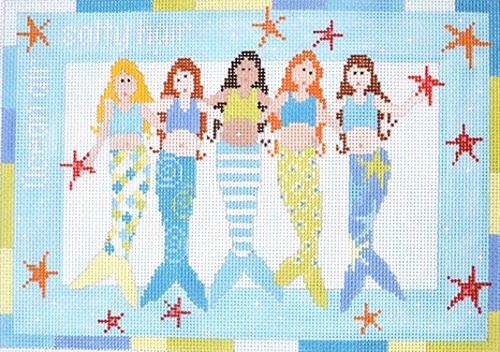 Mermaids Painted Canvas Pippin