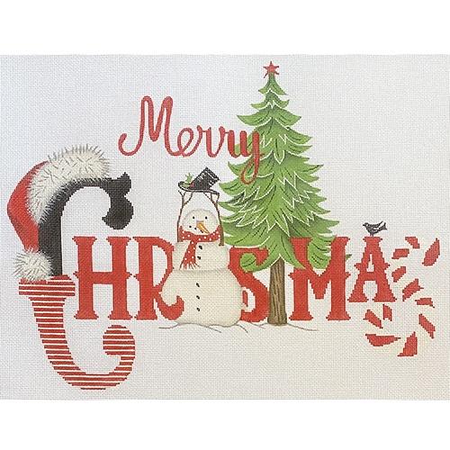 Merry Christmas (MS) Painted Canvas Mary Lake Thompson - 1