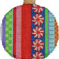 Merry Stripe II Ball Ornament Painted Canvas Associated Talents 