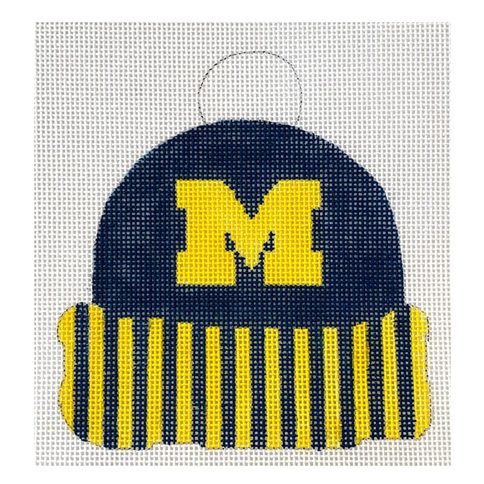 Michigan Hat Painted Canvas Kristine Kingston - 1