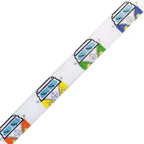 Micro Bus Rainbow Belt Painted Canvas The Meredith Collection - 1