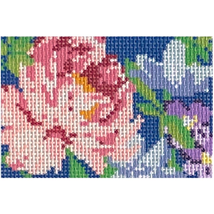 Midnight Blooms Mini Wallet Insert Painted Canvas Rachel Barri Designs - 1