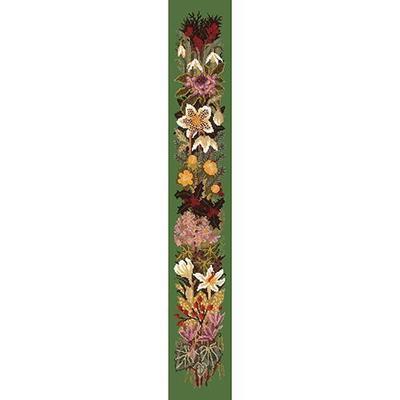 Midwinter Bell Pull Needlepoint Kit Kits Elizabeth Bradley Design Dark Green 