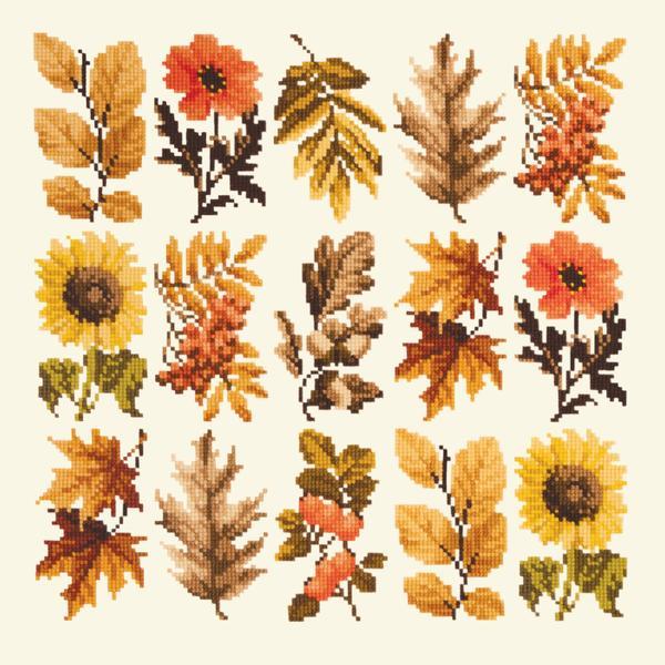 Millefleur Autumn Kits Elizabeth Bradley Design Winter White - 12