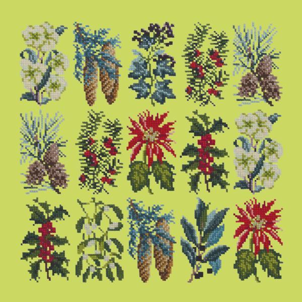 Millefleur Winter Kits Elizabeth Bradley Design Pale Lime