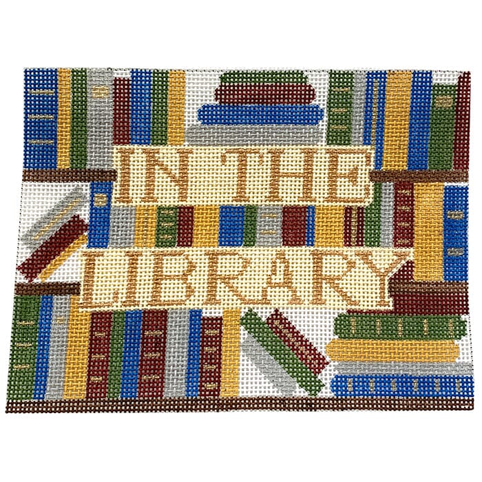 Millennial Collection In the Library Painted Canvas Patricia Sone - 1
