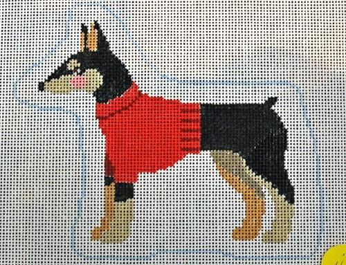 Min Pin Profile Painted Canvas Kathy Schenkel Designs - 1
