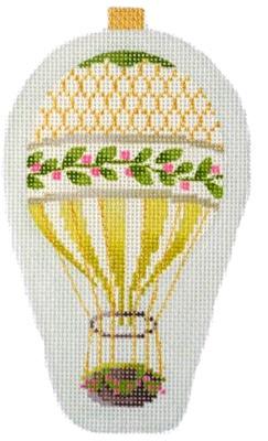Mini Hot Air Balloons Gold Holly Painted Canvas Kirk & Bradley - 1