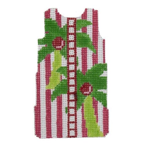 Mini Shift Palm Tree on 18 Painted Canvas Two Sisters Needlepoint