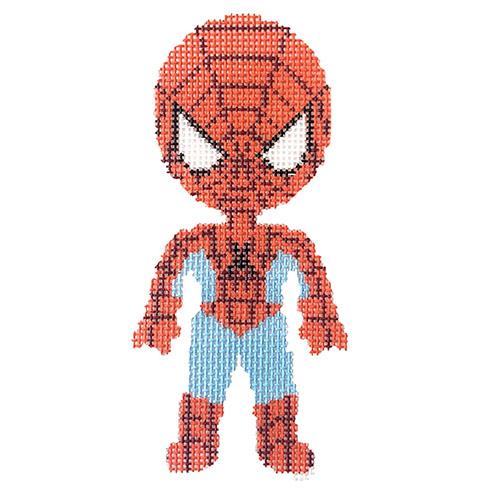 Mini Spiderman Painted Canvas A Stitch in Time - 1