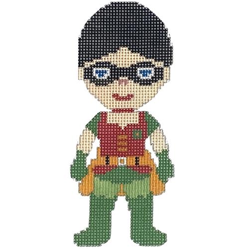 Mini Superhero Sidekick Painted Canvas A Stitch in Time - 1