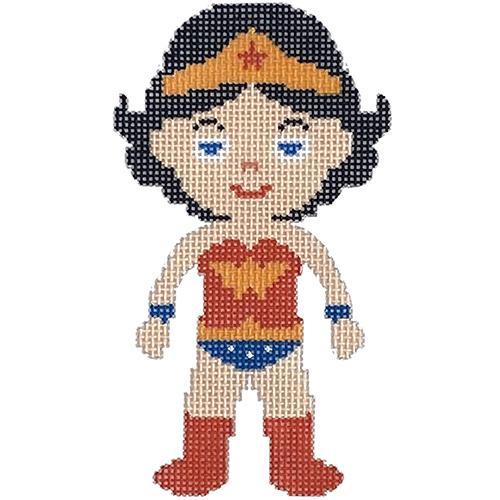 Mini Superheroine Painted Canvas A Stitch in Time - 1