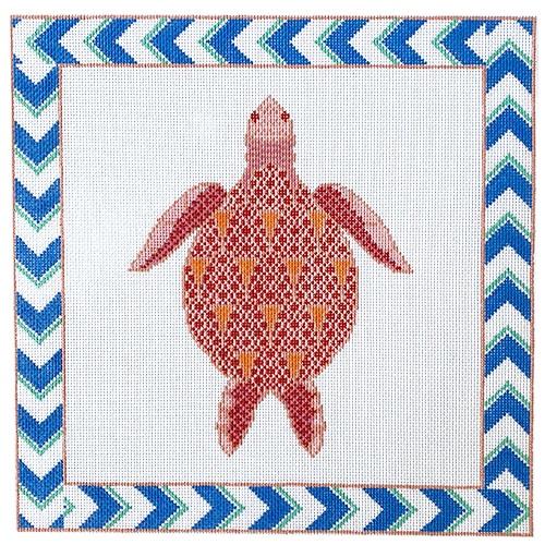 Miss Maho Pillow Painted Canvas Anne Fisher Needlepoint LLC - 1
