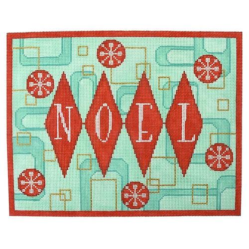 Mod Noel Painted Canvas Eye Candy Needleart
