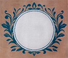 Monogram Fancy Vine Painted Canvas The Meredith Collection - 1