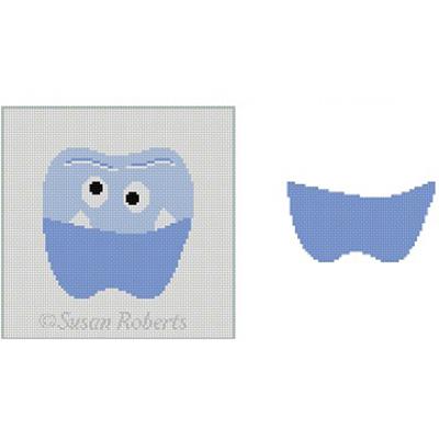 Monster Tooth Fairy Pillow Painted Canvas Susan Roberts Needlepoint Designs Inc.