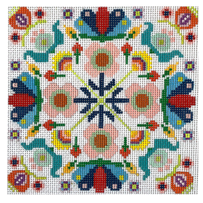 Mopsey Mandala Painted Canvas Rachel Barri Designs - 1