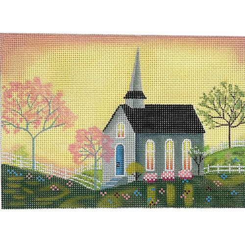 Morning Church Painted Canvas Painted Pony Designs - 1