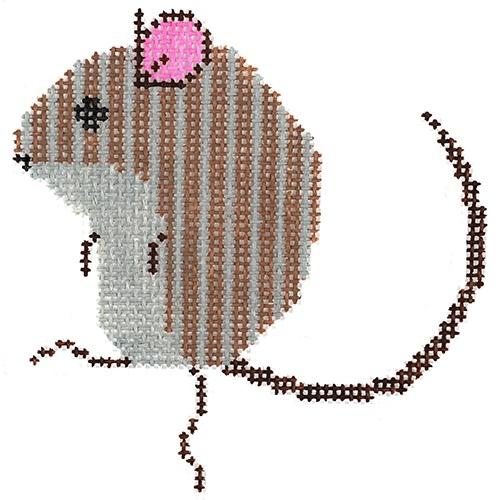 Mouse Ornament Painted Canvas Charley Harper - 1