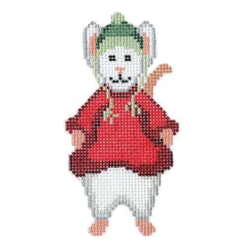 Mouse Winter Painted Canvas The Meredith Collection - 1