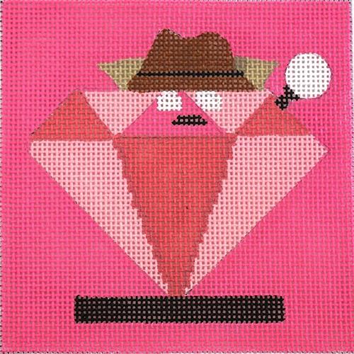 Movie Coaster Pink Panther Painted Canvas Melissa Prince Designs - 1