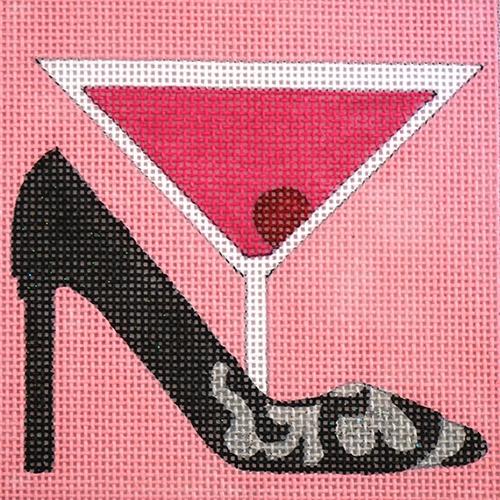 Movie Coaster Sex in the City Painted Canvas Melissa Prince Designs - 1