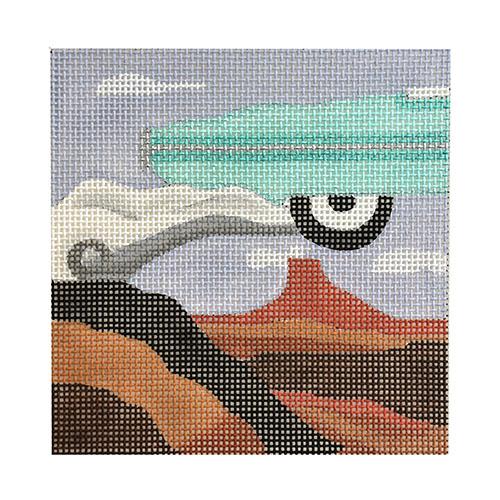 Movie Coaster Thelma & Louise Painted Canvas Melissa Prince Designs - 1