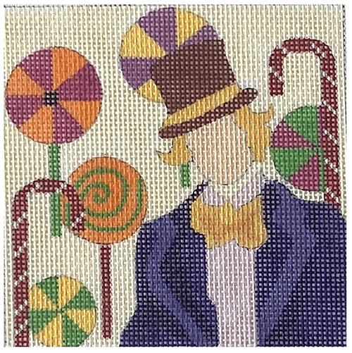 Movie Coaster Willy Wonka Painted Canvas Melissa Prince Designs - 1