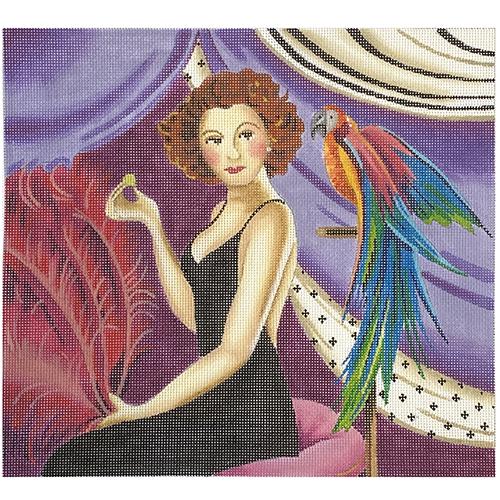 Movie Star with Parrot Painted Canvas Colors of Praise - 1