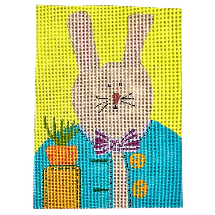 Mr. Hare Painted Canvas ditto! Needle Point Works - 1