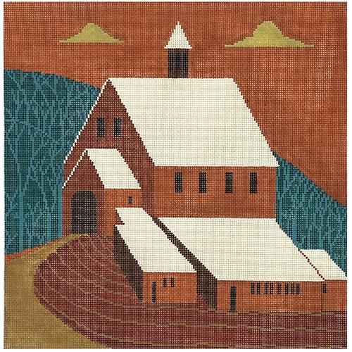 Mr Pidgeons Barn Painted Canvas Cooper Oaks Design - 1