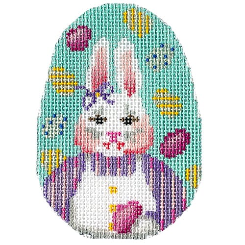 Mrs. Bunny / Eggs Egg Painted Canvas Associated Talents - 1