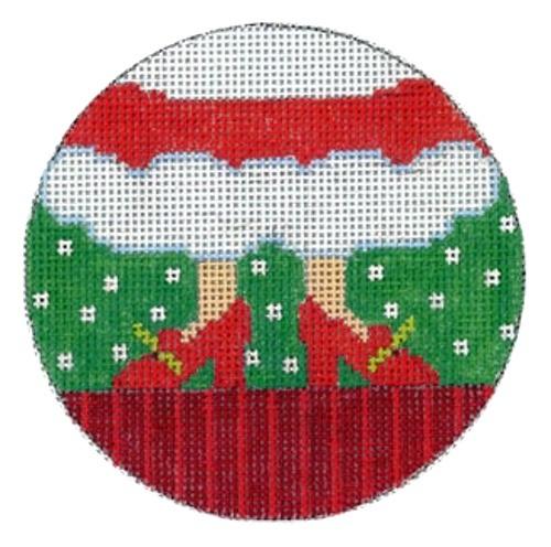 Mrs. Claus Feet Painted Canvas The Meredith Collection
