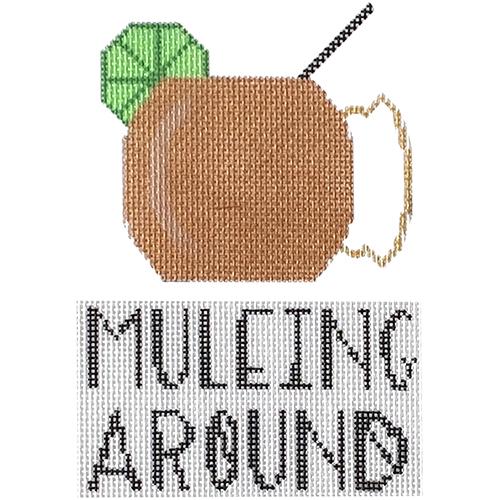 Muleing Around Painted Canvas KCN Designers - 1
