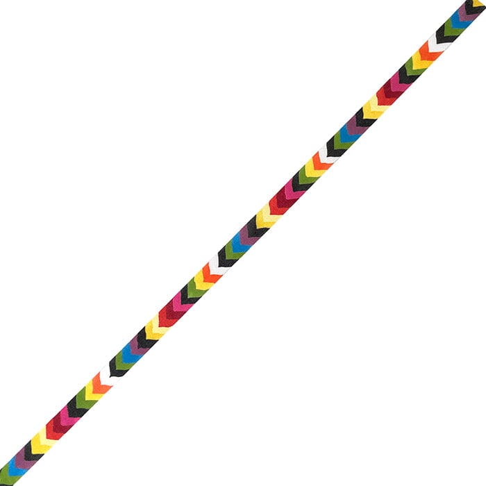 Multi Color Chevron Stripe Belt Painted Canvas Colors of Praise - 1