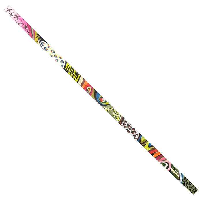 Multi Color Leopard/Swirls Belt Painted Canvas Colors of Praise - 1