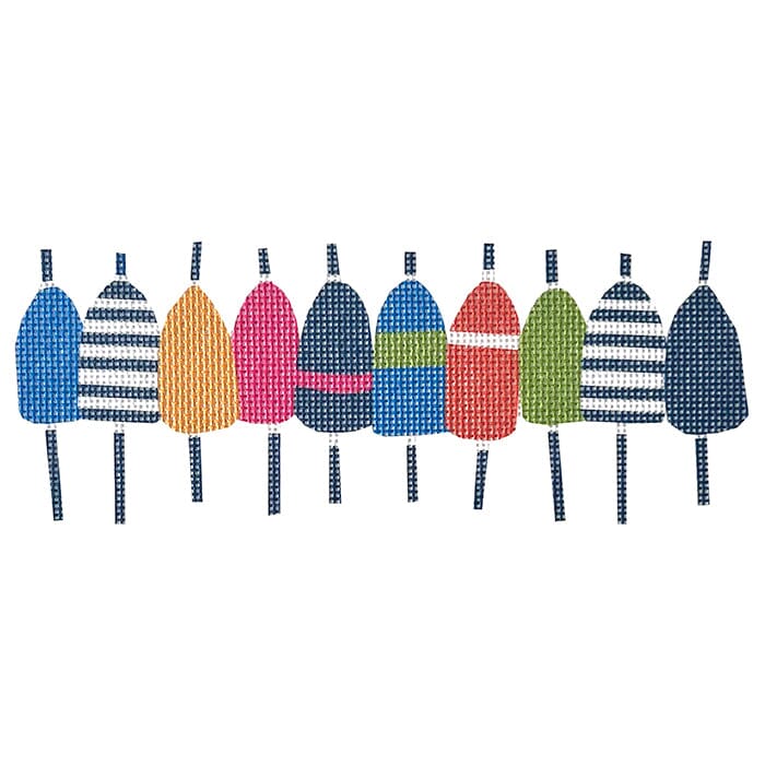 Multicolor Buoy TC Painted Canvas All About Stitching/The Collection Design
