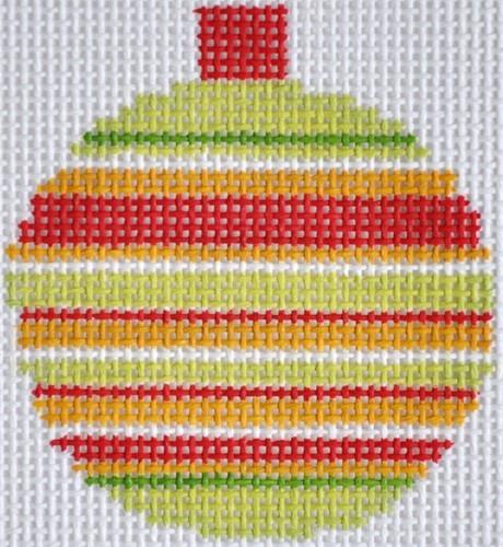 Narrow Stripe Bauble Painted Canvas Pippin - 1