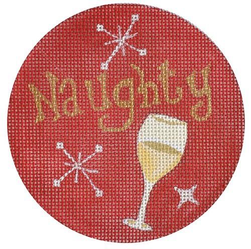 Naughty Wine Ornament Painted Canvas Pepperberry Designs - 1