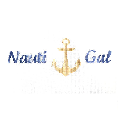 Nauti Gal on White Painted Canvas Kristine Kingston - 1