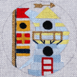Nautical Birdhouse Painted Canvas Melissa Prince Designs - 1