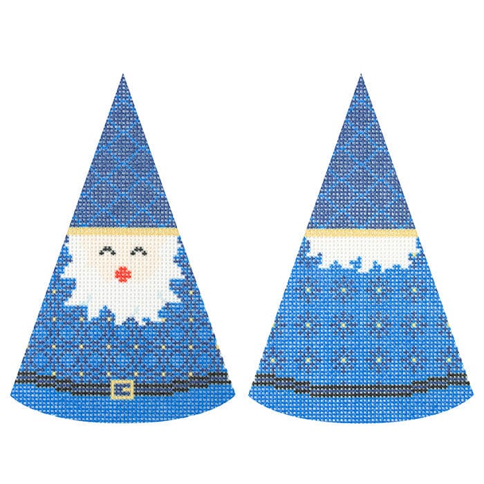 Navy Blue Santa Cone Printed Canvas Kirk & Bradley