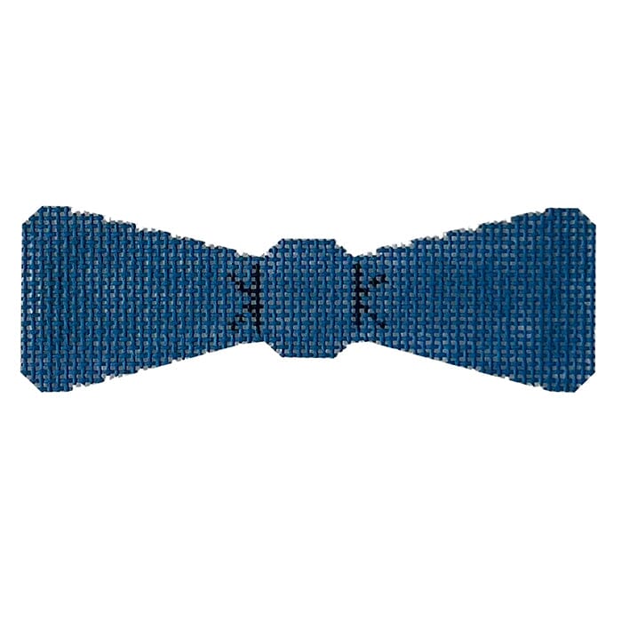Navy Bow Painted Canvas Tina Griffin Designs