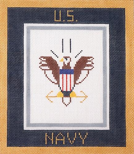 Navy Painted Canvas Lee's Needle Art Inc. - 1