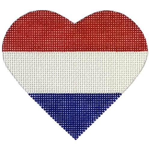 Netherlands Flag Heart Painted Canvas Pepperberry Designs - 1